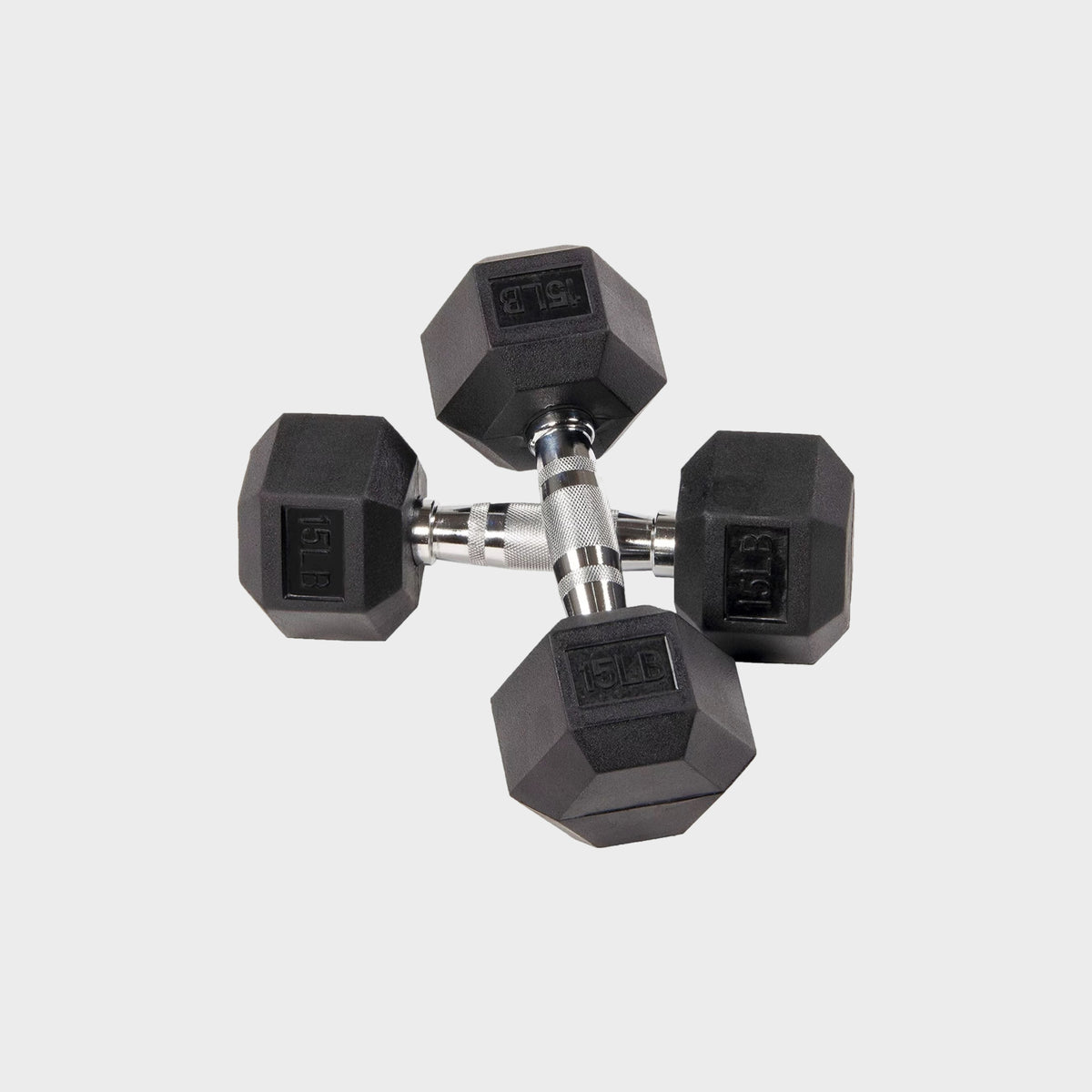 RUBBER HEX DUMBBELL